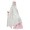 Mukena Tazbiya Little Kawung Grey-Pink